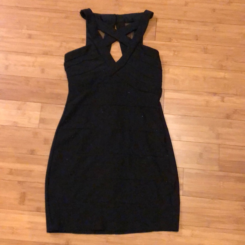 Crystal doll black party dress